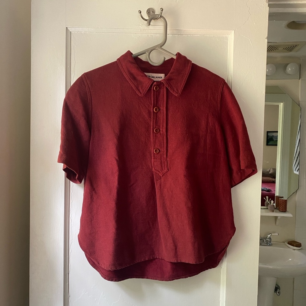 Caron Callahan Button-Up Collared Shirt